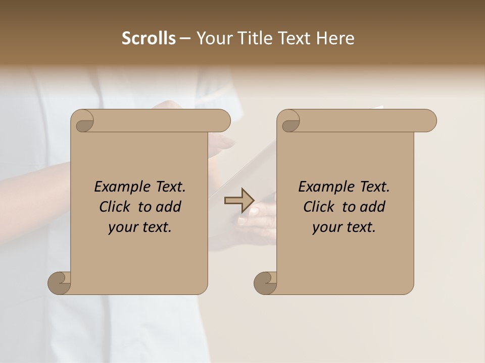 Caucasian Computer Healthcare PowerPoint Template
