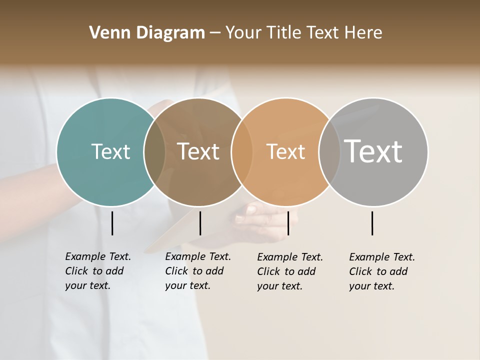 Caucasian Computer Healthcare PowerPoint Template