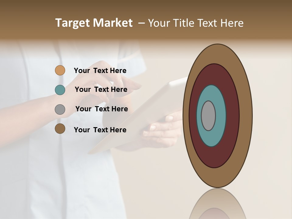 Caucasian Computer Healthcare PowerPoint Template