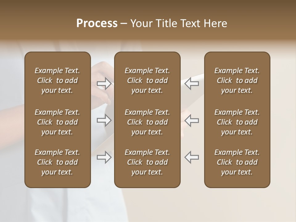 Caucasian Computer Healthcare PowerPoint Template