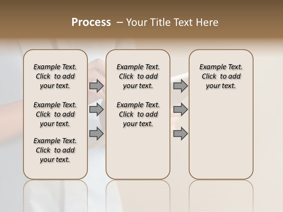 Caucasian Computer Healthcare PowerPoint Template