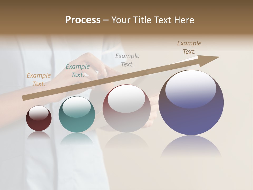 Caucasian Computer Healthcare PowerPoint Template