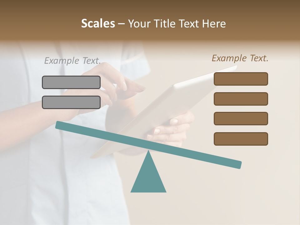 Caucasian Computer Healthcare PowerPoint Template