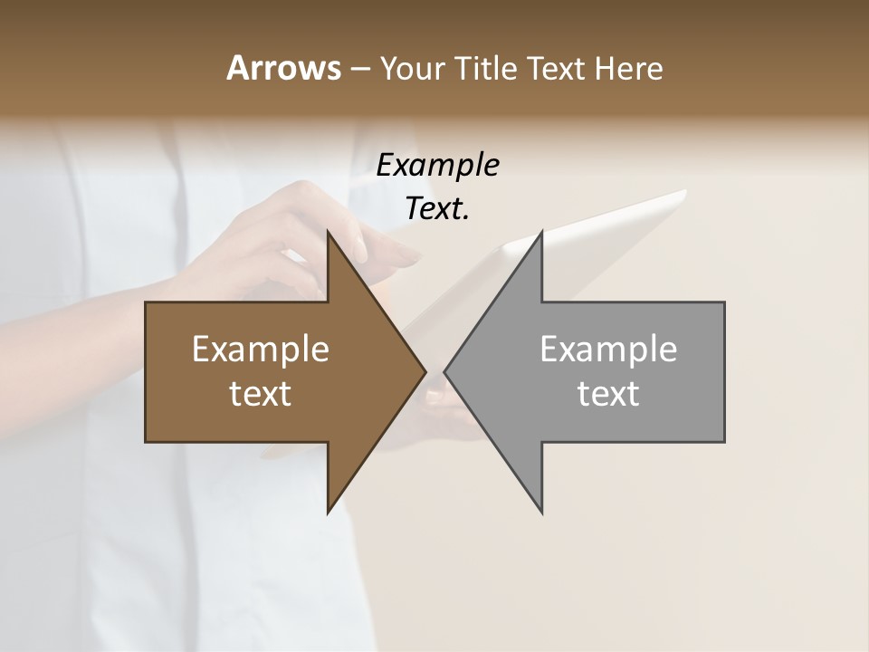 Caucasian Computer Healthcare PowerPoint Template