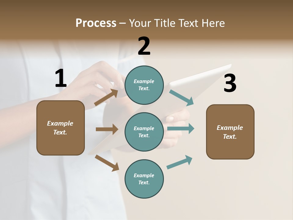 Caucasian Computer Healthcare PowerPoint Template