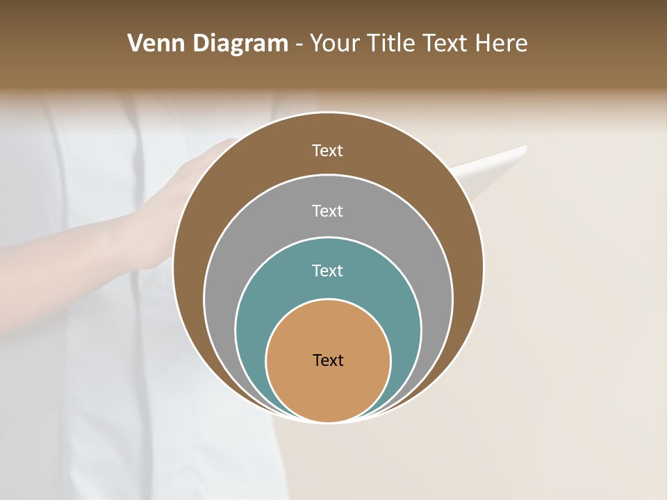 Caucasian Computer Healthcare PowerPoint Template