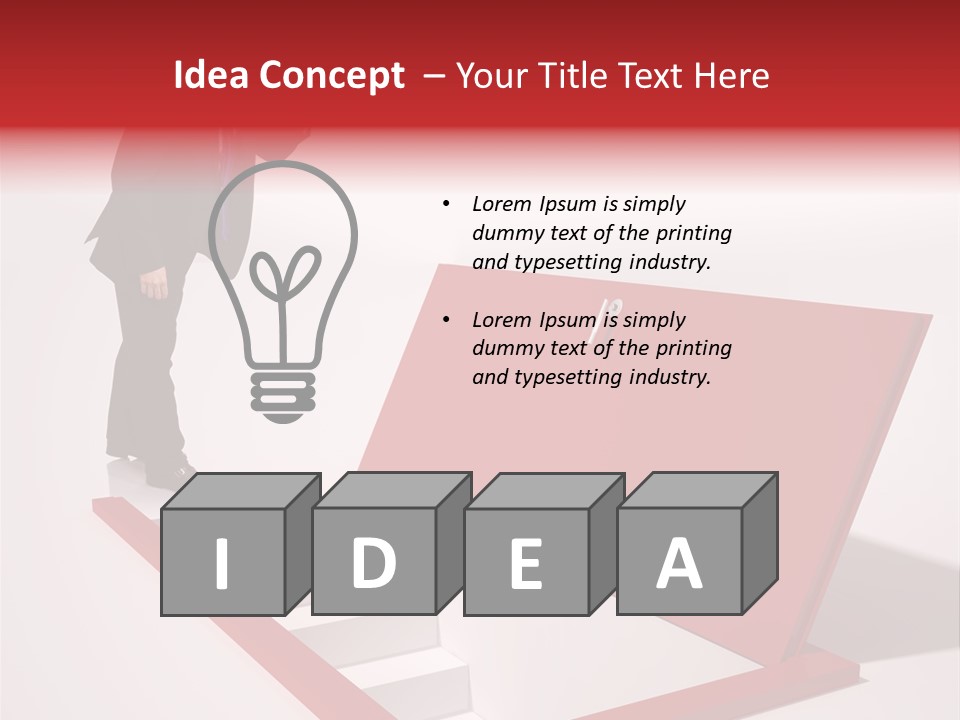 Solution Look White PowerPoint Template