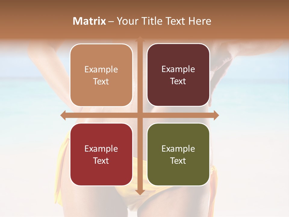 Sky Woman Single PowerPoint Template