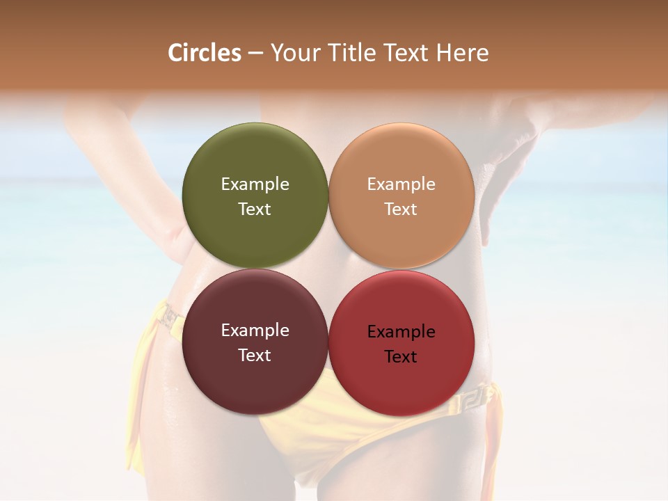 Sky Woman Single PowerPoint Template