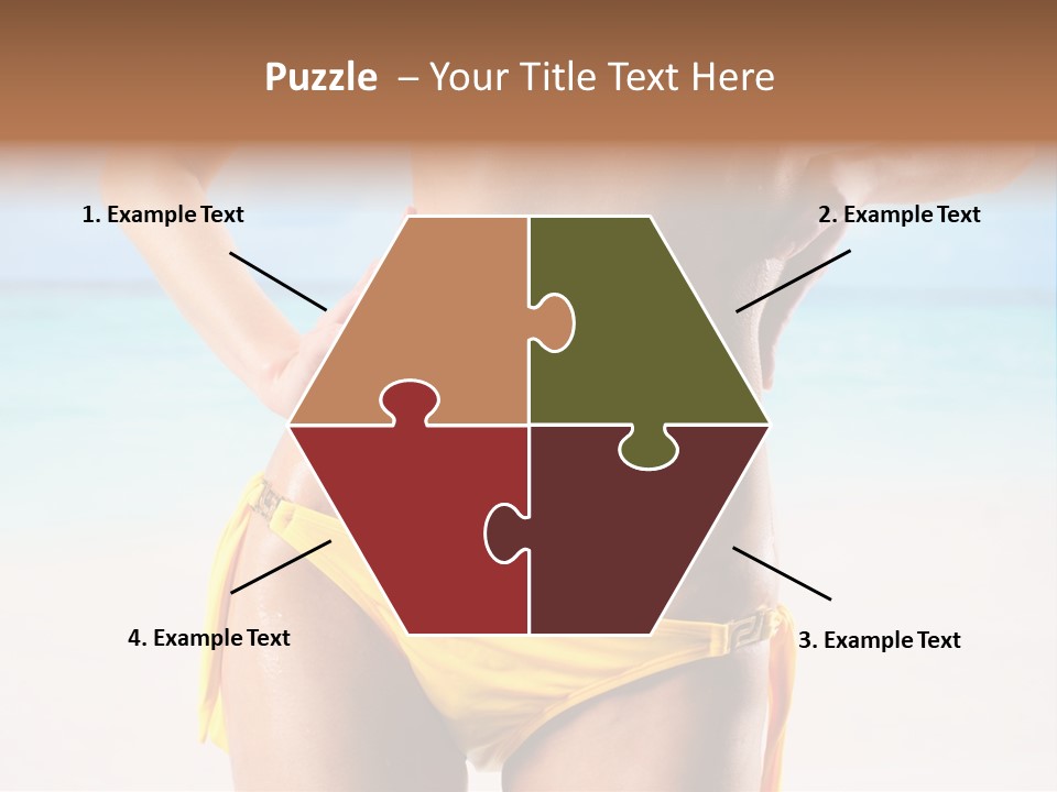 Sky Woman Single PowerPoint Template