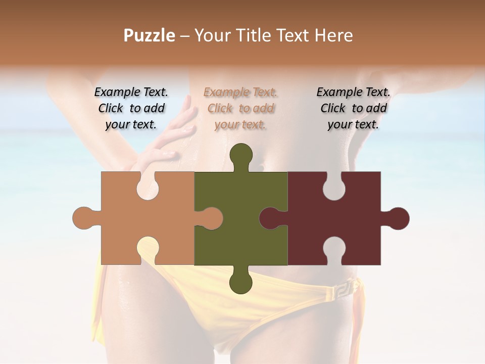 Sky Woman Single PowerPoint Template