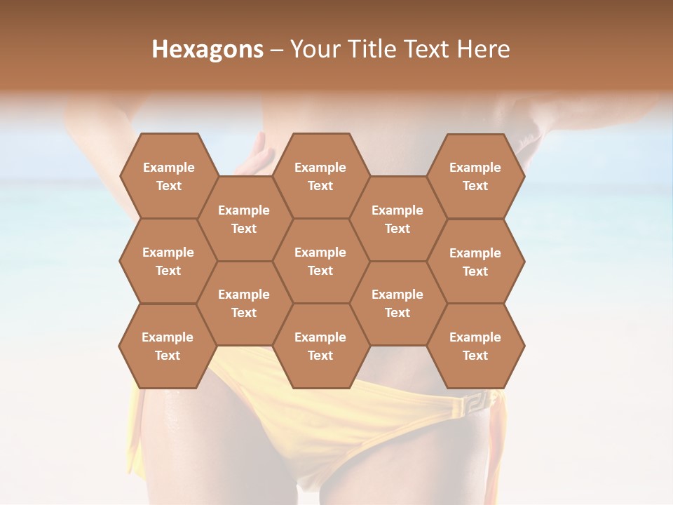 Sky Woman Single PowerPoint Template