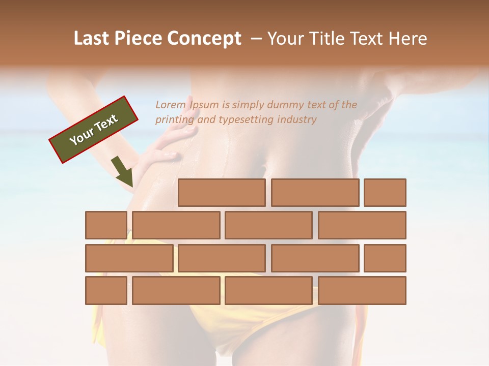 Sky Woman Single PowerPoint Template