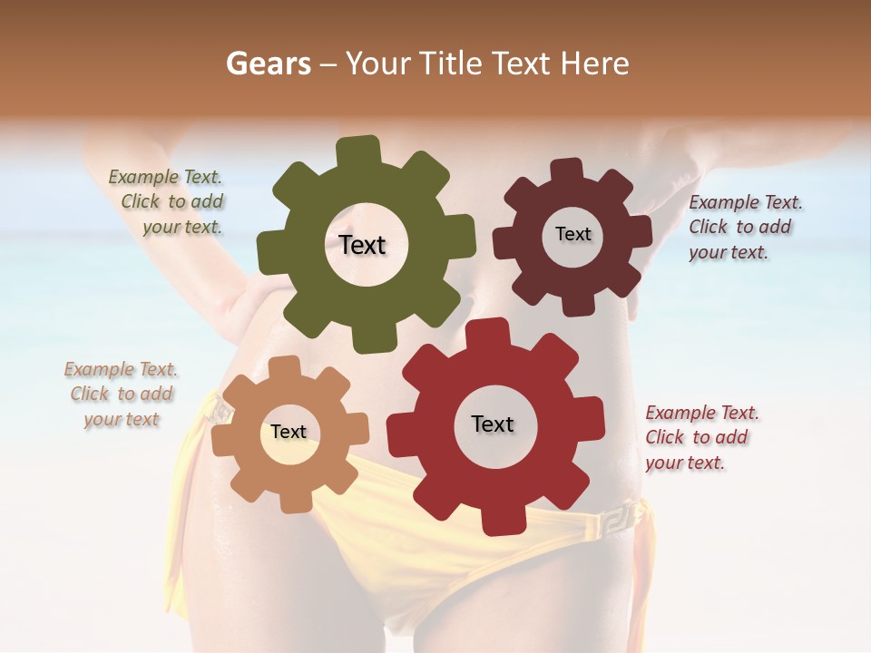 Sky Woman Single PowerPoint Template