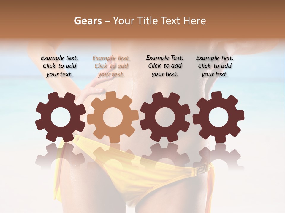 Sky Woman Single PowerPoint Template