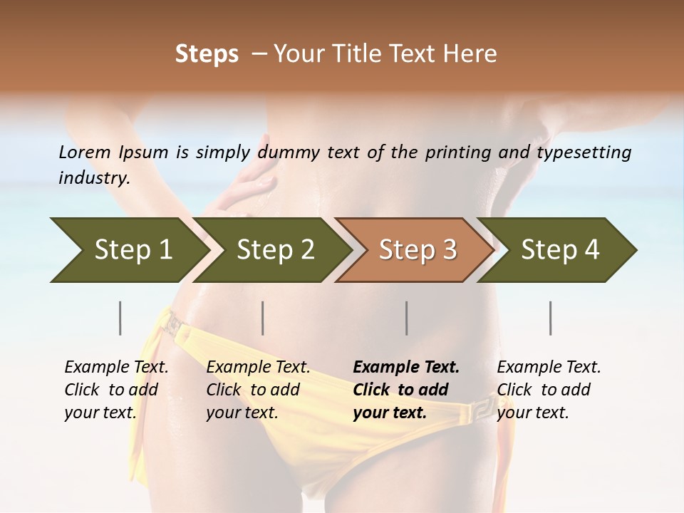 Sky Woman Single PowerPoint Template