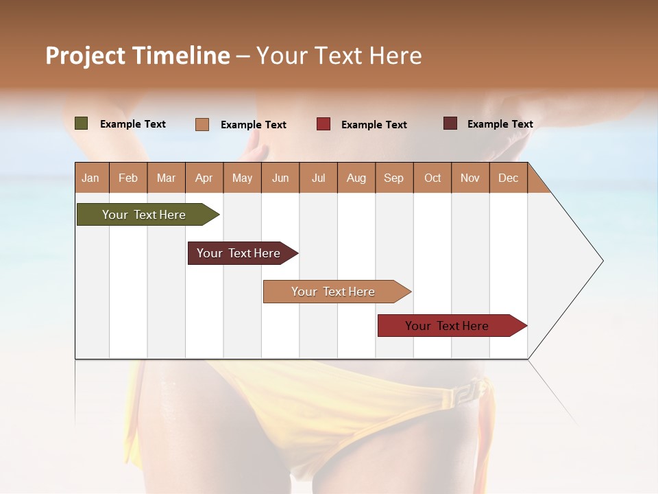 Sky Woman Single PowerPoint Template