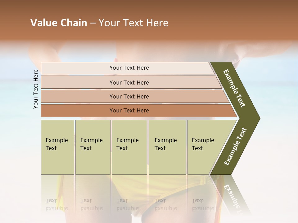 Sky Woman Single PowerPoint Template