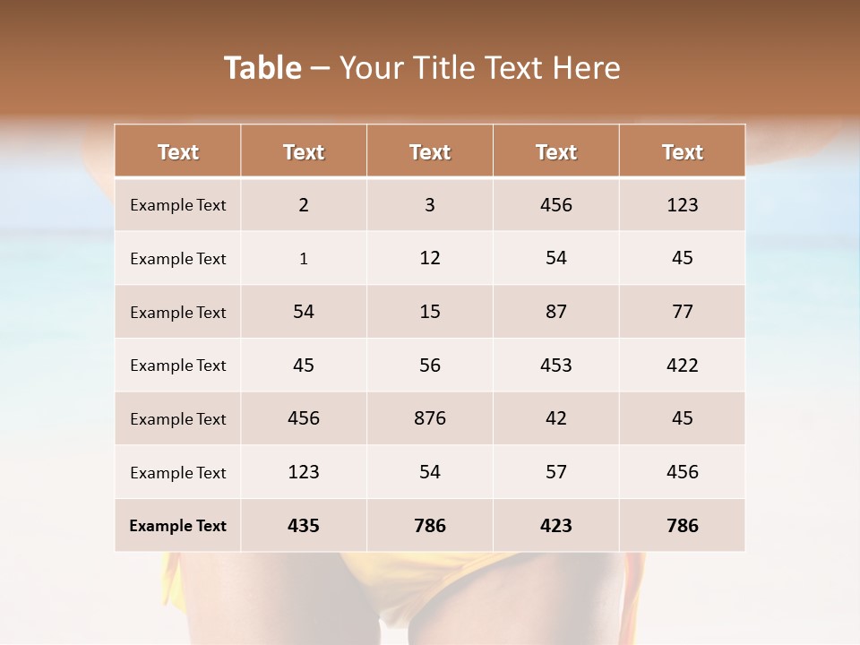 Sky Woman Single PowerPoint Template