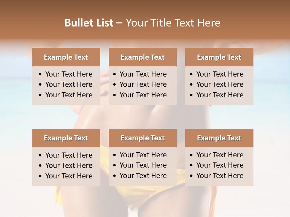 Sky Woman Single PowerPoint Template