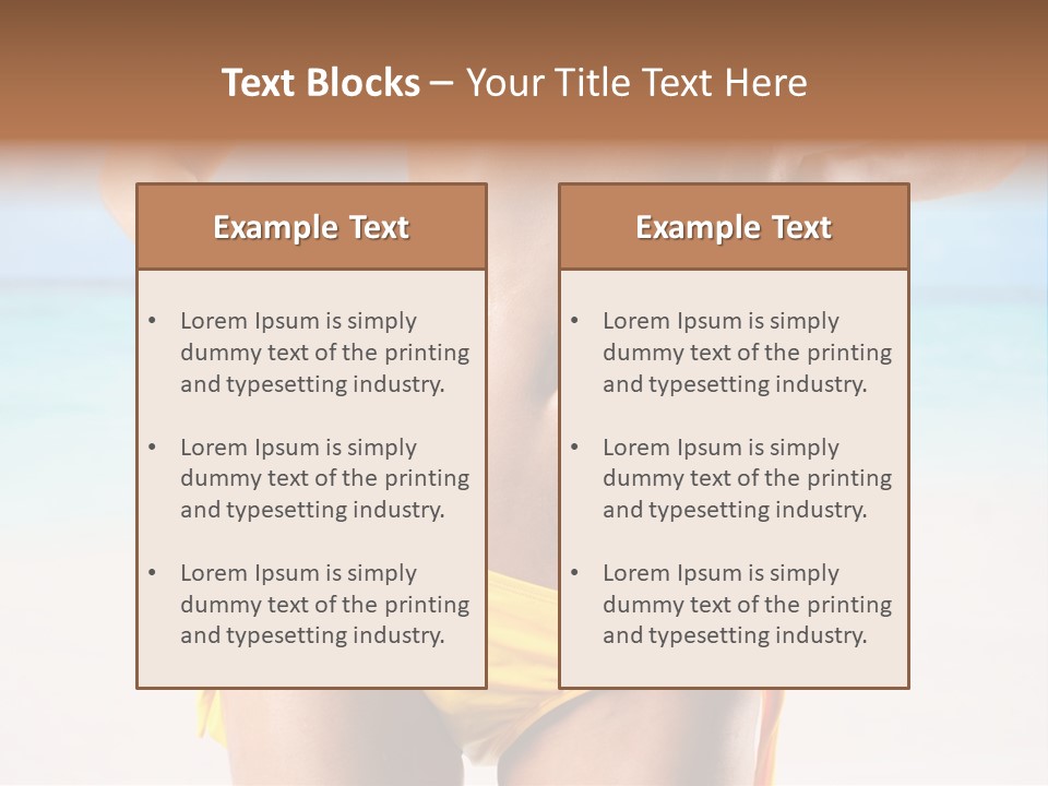 Sky Woman Single PowerPoint Template