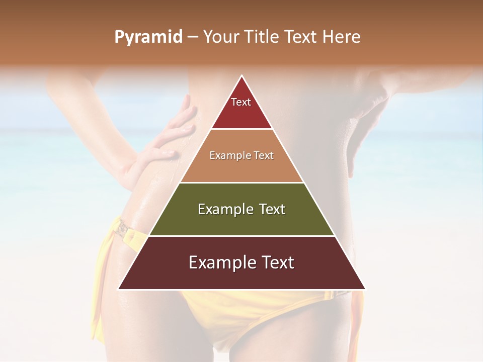 Sky Woman Single PowerPoint Template