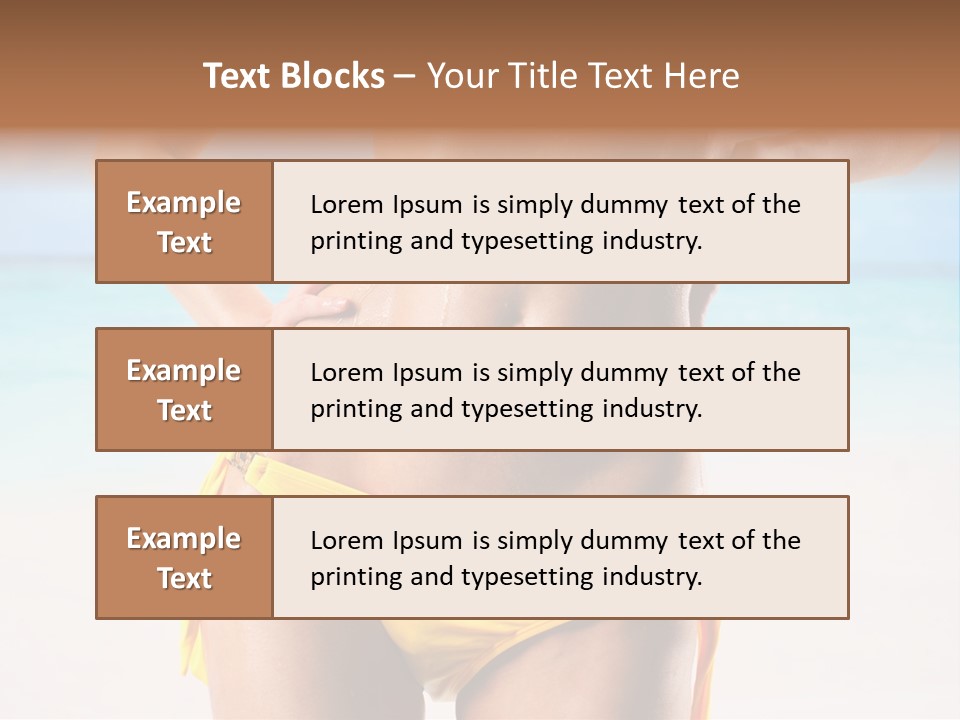 Sky Woman Single PowerPoint Template