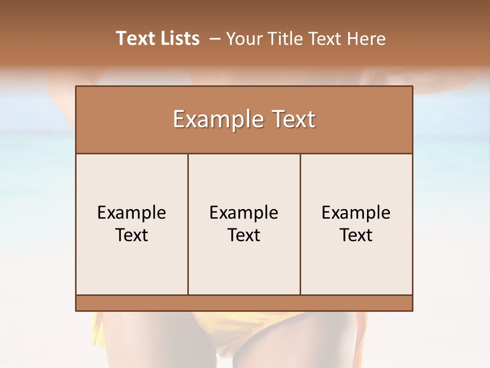 Sky Woman Single PowerPoint Template