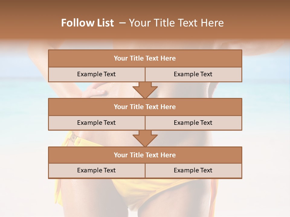 Sky Woman Single PowerPoint Template