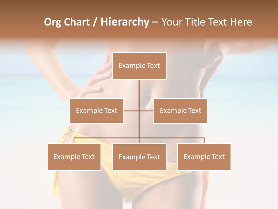 Sky Woman Single PowerPoint Template