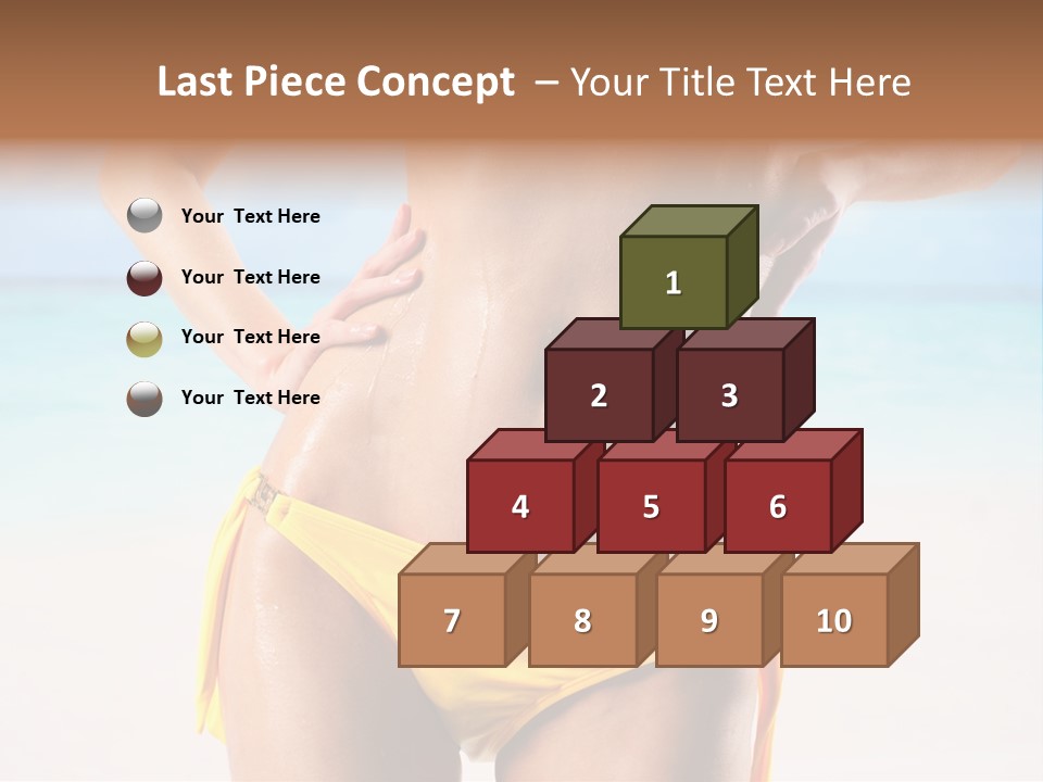 Sky Woman Single PowerPoint Template