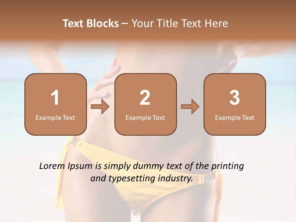 Sky Woman Single PowerPoint Template