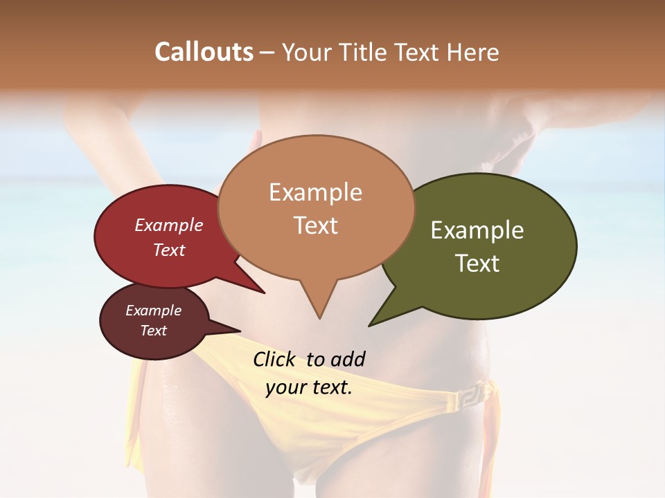 Sky Woman Single PowerPoint Template