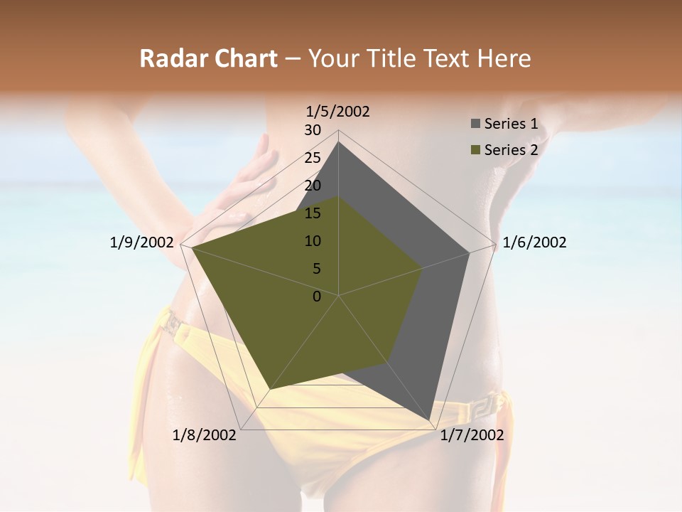 Sky Woman Single PowerPoint Template