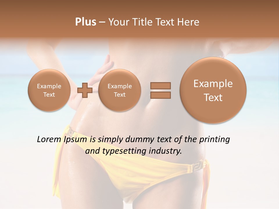 Sky Woman Single PowerPoint Template