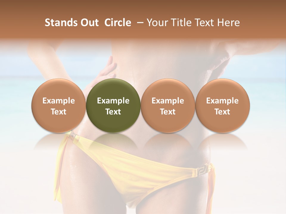 Sky Woman Single PowerPoint Template