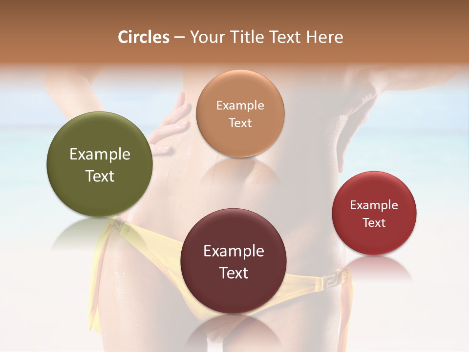 Sky Woman Single PowerPoint Template