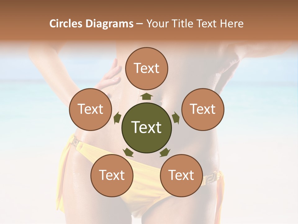 Sky Woman Single PowerPoint Template