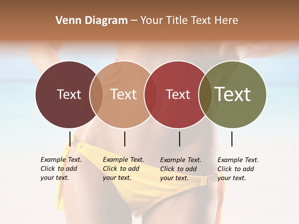 Sky Woman Single PowerPoint Template