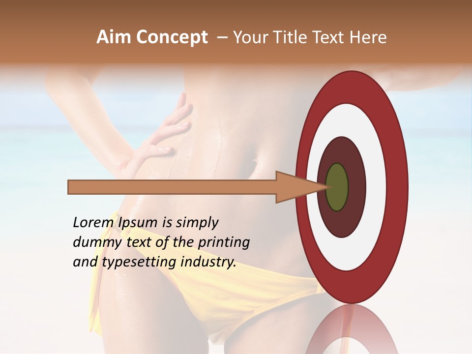 Sky Woman Single PowerPoint Template