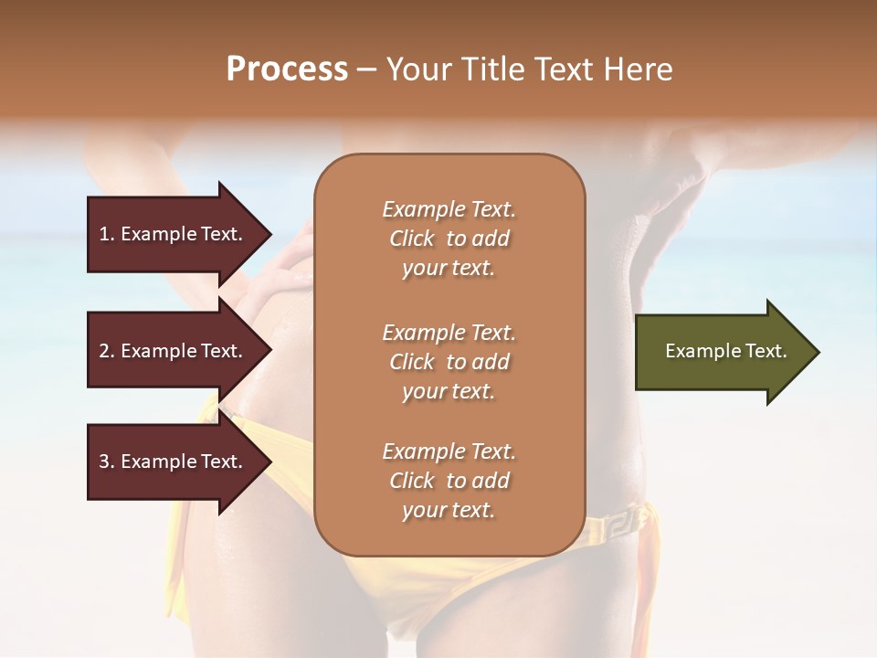 Sky Woman Single PowerPoint Template