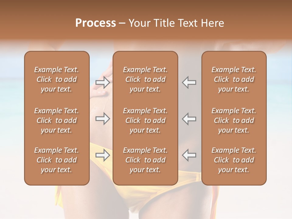 Sky Woman Single PowerPoint Template