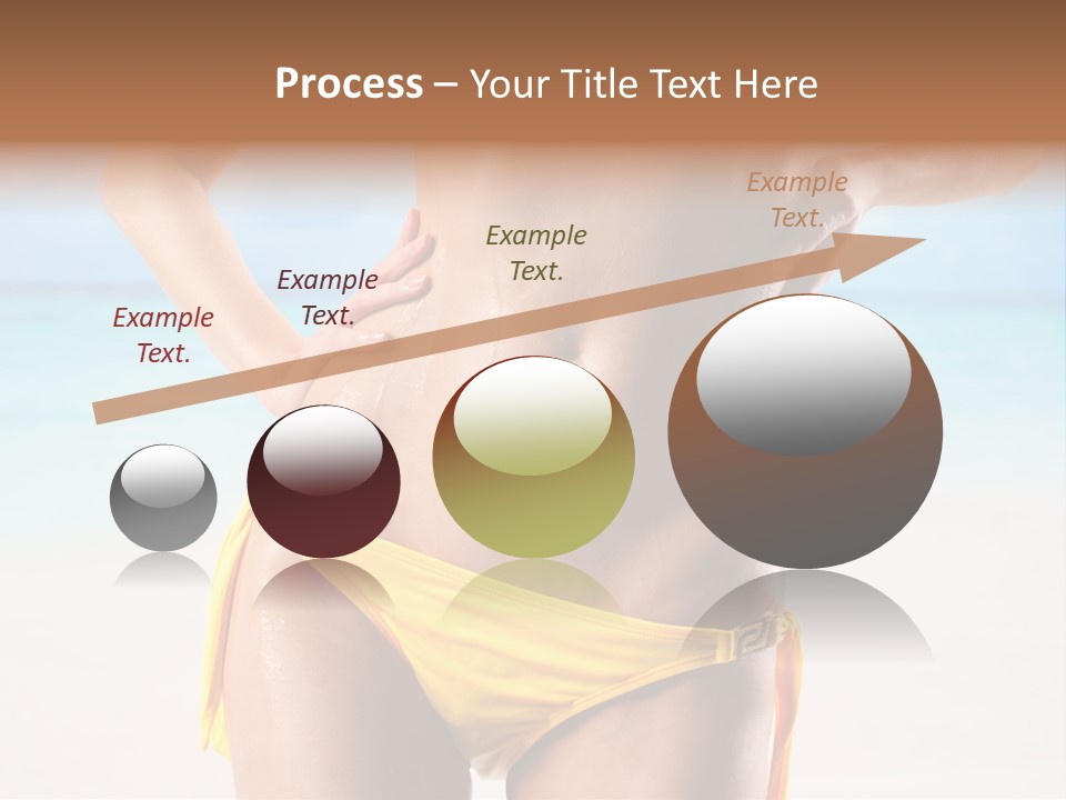 Sky Woman Single PowerPoint Template