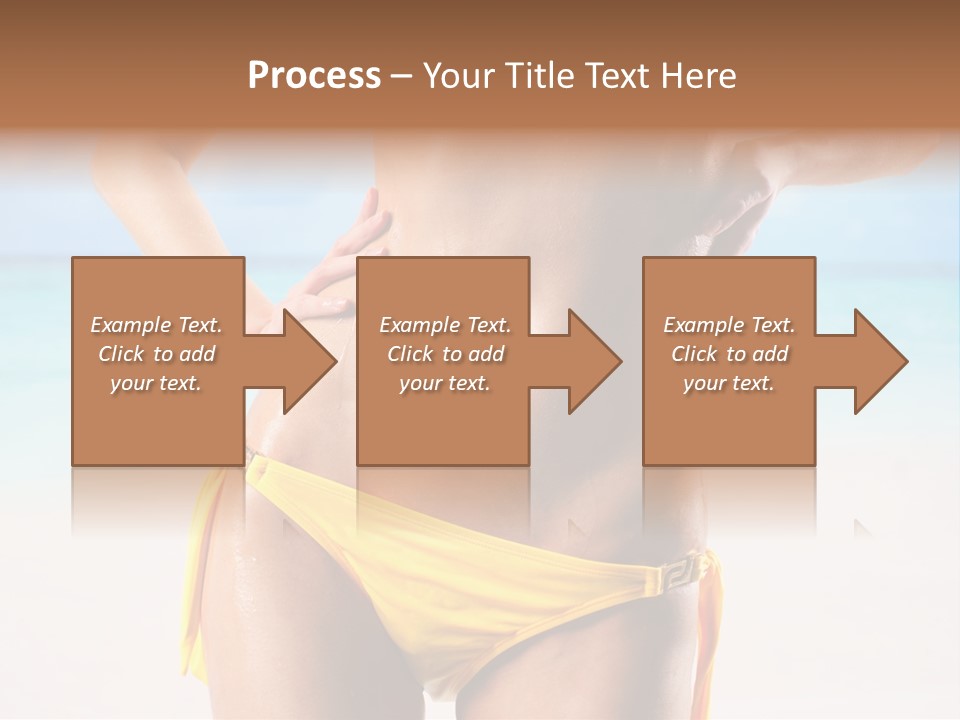 Sky Woman Single PowerPoint Template