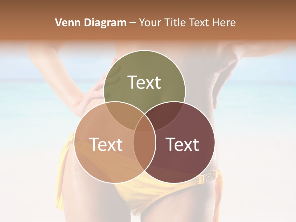 Sky Woman Single PowerPoint Template