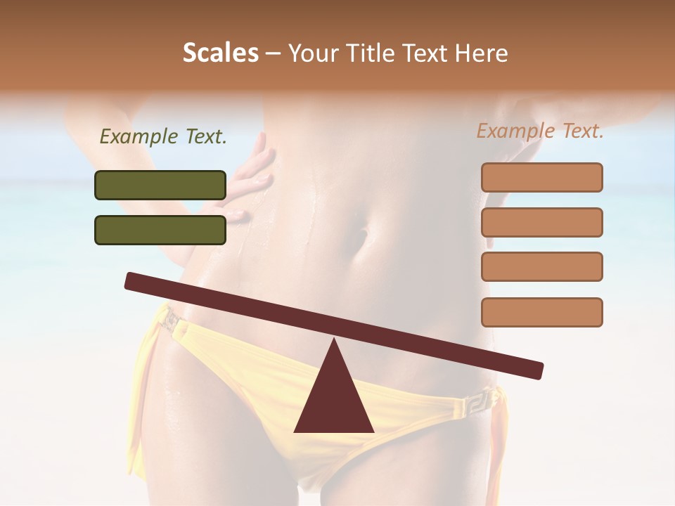 Sky Woman Single PowerPoint Template