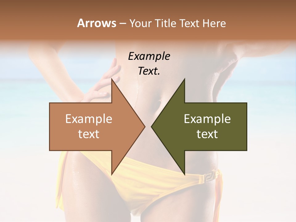 Sky Woman Single PowerPoint Template