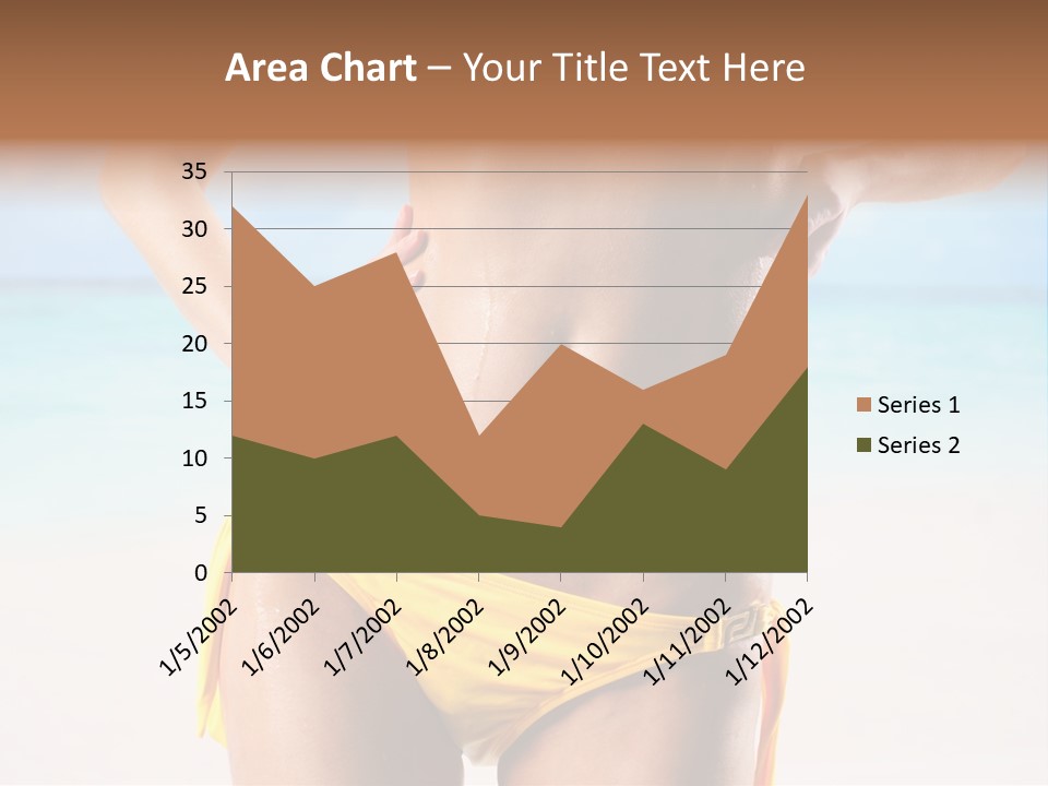 Sky Woman Single PowerPoint Template