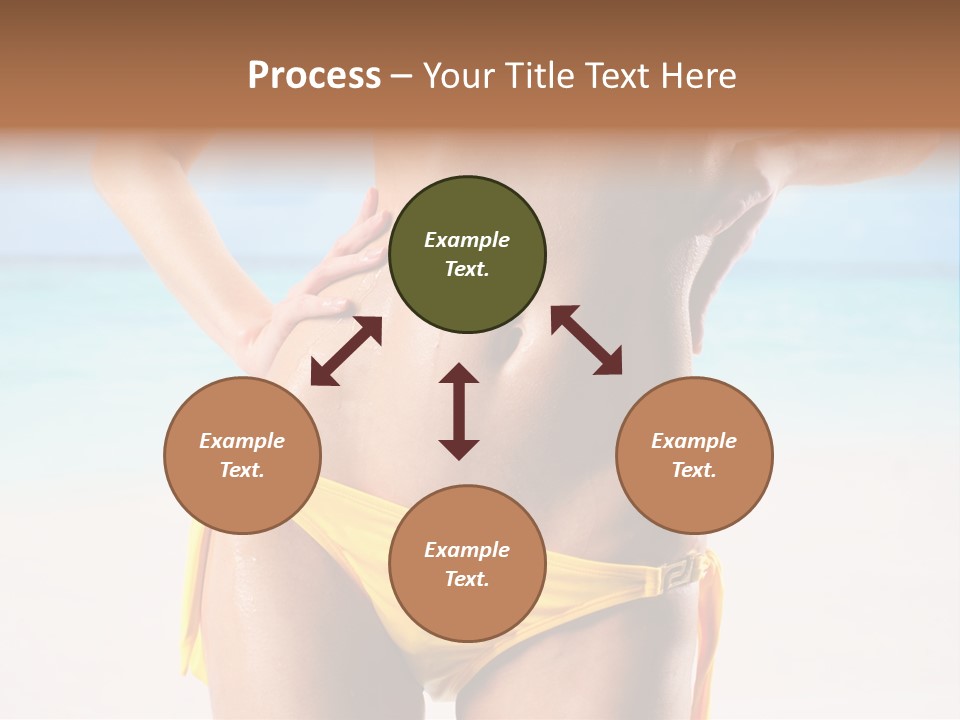 Sky Woman Single PowerPoint Template