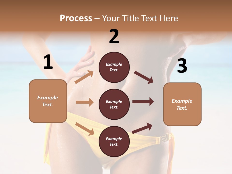 Sky Woman Single PowerPoint Template